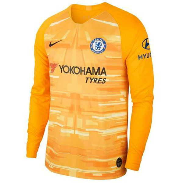 Camiseta Chelsea Manga Larga Amarillo Portero 2019-2020