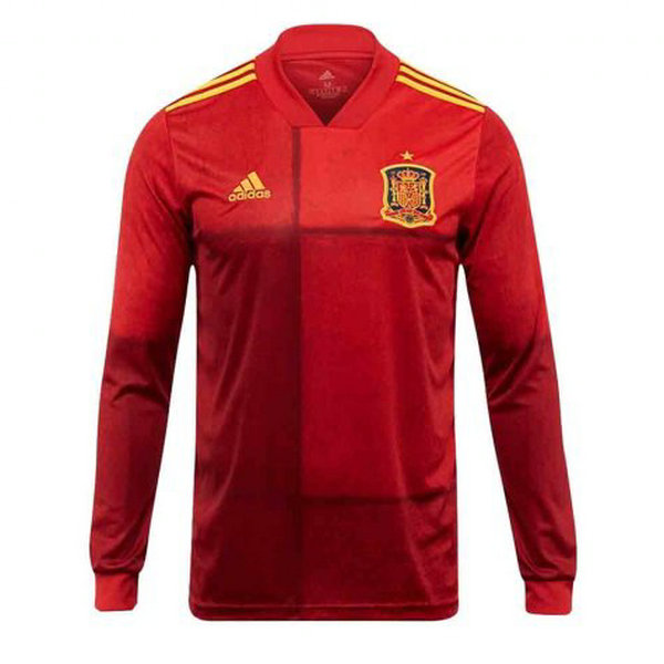 Camiseta Espana Manga Larga Primera Euro 2020