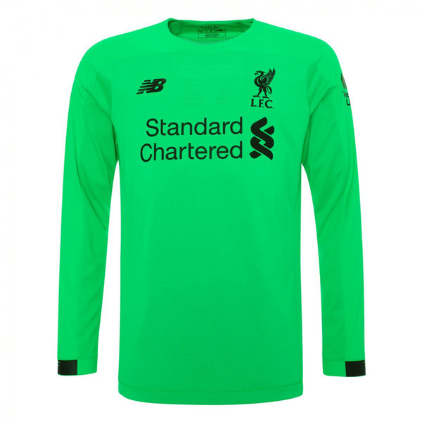 Camiseta Liverpool Manga Larga Verde Portero 2019-2020