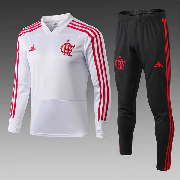 camiseta entrenamiento Flamengo ML Blanco 2019-2020